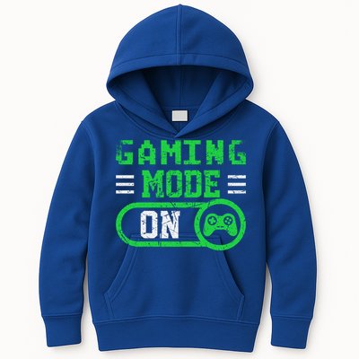 Gaming Mode On Distressed Video Game Controller Gamer Great Gift Kids Hoodie