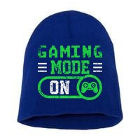 Gaming Mode On Distressed Video Game Controller Gamer Great Gift Short Acrylic Beanie