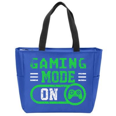Gaming Mode On Distressed Video Game Controller Gamer Great Gift Zip Tote Bag