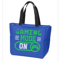 Gaming Mode On Distressed Video Game Controller Gamer Great Gift Zip Tote Bag