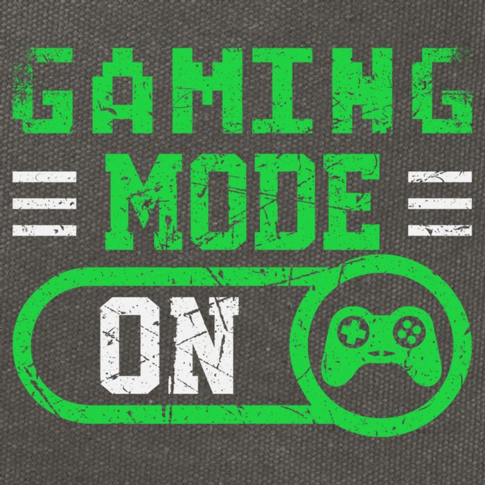 Gaming Mode On Distressed Video Game Controller Gamer Great Gift Cotton Canvas Backpack