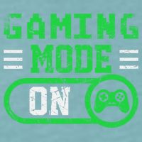 Gaming Mode On Distressed Video Game Controller Gamer Great Gift Sueded Cloud Jersey T-Shirt