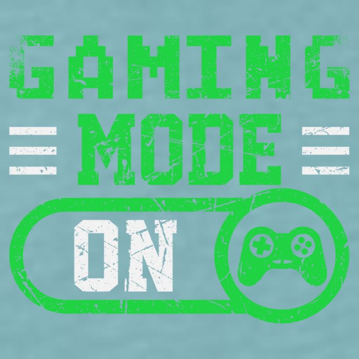Gaming Mode On Distressed Video Game Controller Gamer Great Gift Sueded Cloud Jersey T-Shirt