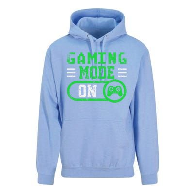 Gaming Mode On Distressed Video Game Controller Gamer Great Gift Unisex Surf Hoodie