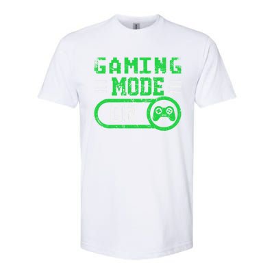 Gaming Mode On Distressed Video Game Controller Gamer Great Gift Softstyle® CVC T-Shirt