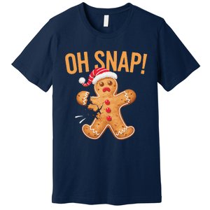 Gingerbread Man Oh Snap Christmas Premium T-Shirt