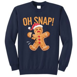 Gingerbread Man Oh Snap Christmas Tall Sweatshirt