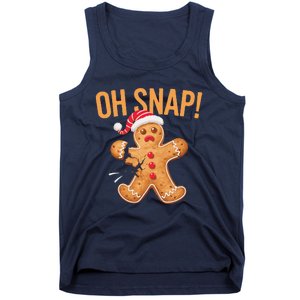 Gingerbread Man Oh Snap Christmas Tank Top