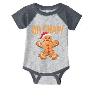 Gingerbread Man Oh Snap Christmas Infant Baby Jersey Bodysuit