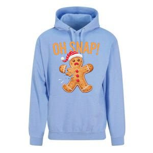 Gingerbread Man Oh Snap Christmas Unisex Surf Hoodie