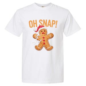 Gingerbread Man Oh Snap Christmas Garment-Dyed Heavyweight T-Shirt