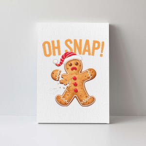 Gingerbread Man Oh Snap Christmas Canvas