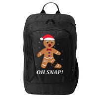 Gingerbread Man Oh Snap Christmas Cookie Costume Baking Team City Backpack