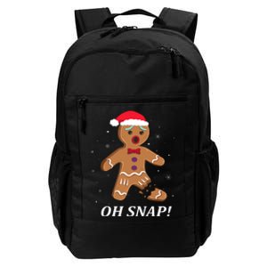 Gingerbread Man Oh Snap Christmas Cookie Costume Baking Team Daily Commute Backpack