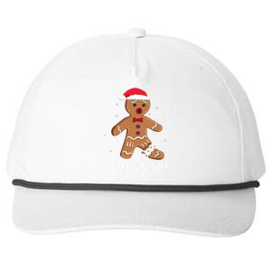 Gingerbread Man Oh Snap Christmas Cookie Costume Baking Team Snapback Five-Panel Rope Hat