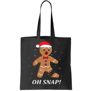 Gingerbread Man Oh Snap Christmas Cookie Costume Baking Team Tote Bag