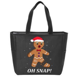 Gingerbread Man Oh Snap Christmas Cookie Costume Baking Team Zip Tote Bag