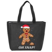 Gingerbread Man Oh Snap Christmas Cookie Costume Baking Team Zip Tote Bag