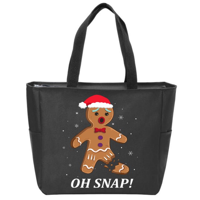 Gingerbread Man Oh Snap Christmas Cookie Costume Baking Team Zip Tote Bag