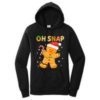 Gingerbread Man Oh Snap Funny Cute Christmas Women's Pullover Hoodie