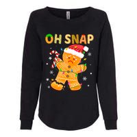 Gingerbread Man Oh Snap Funny Cute Christmas Womens California Wash Sweatshirt