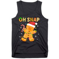 Gingerbread Man Oh Snap Funny Cute Christmas Tank Top