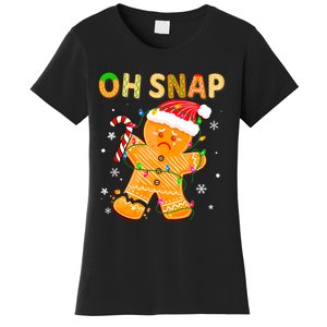 Gingerbread Man Oh Snap Funny Cute Christmas Women's T-Shirt