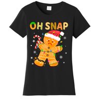 Gingerbread Man Oh Snap Funny Cute Christmas Women's T-Shirt