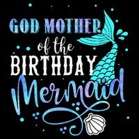 GOD MOTHER Of The Birthday Mermaid Matching Family Party City Backpack