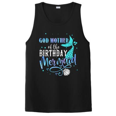 GOD MOTHER Of The Birthday Mermaid Matching Family Party PosiCharge Competitor Tank