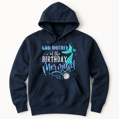 GOD MOTHER Of The Birthday Mermaid Matching Family Party Hoodie