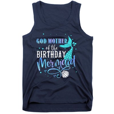 GOD MOTHER Of The Birthday Mermaid Matching Family Party Tank Top