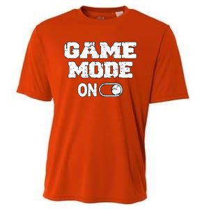 Game Mode On Video Games Player Quote Fun Outfit Cool Gift Cooling Performance Crew T-Shirt