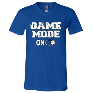 Game Mode On Video Games Player Quote Fun Outfit Cool Gift V-Neck T-Shirt