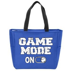 Game Mode On Video Games Player Quote Fun Outfit Cool Gift Zip Tote Bag