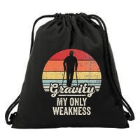 Gravity My Only Weakness Vintage Style Drawstring Bag