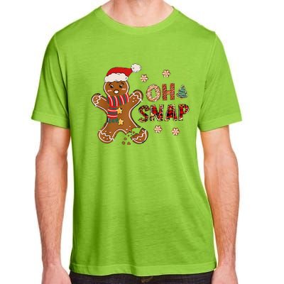 Gingerbread Man Oh Snap Christmas Funny Cookie Baking Adult ChromaSoft Performance T-Shirt