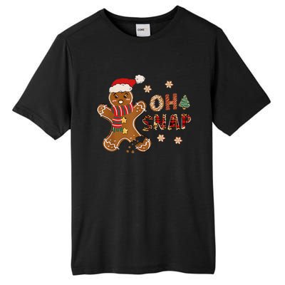 Gingerbread Man Oh Snap Christmas Funny Cookie Baking Tall Fusion ChromaSoft Performance T-Shirt