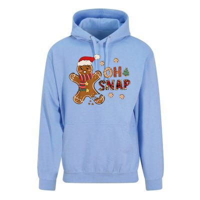 Gingerbread Man Oh Snap Christmas Funny Cookie Baking Unisex Surf Hoodie