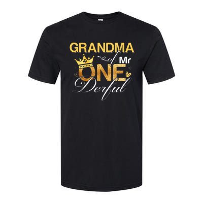 Grandma Mr Onederful 1st Birthday First One Derful Matching Softstyle CVC T-Shirt