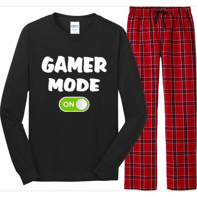 Game Mode On Cool Gaming Gift Meaningful Gift Long Sleeve Pajama Set