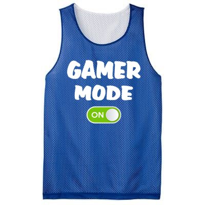 Game Mode On Cool Gaming Gift Meaningful Gift Mesh Reversible Basketball Jersey Tank