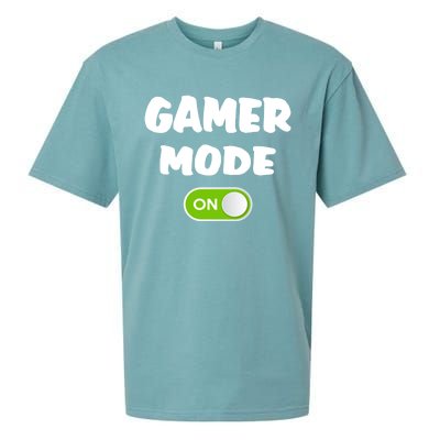 Game Mode On Cool Gaming Gift Meaningful Gift Sueded Cloud Jersey T-Shirt