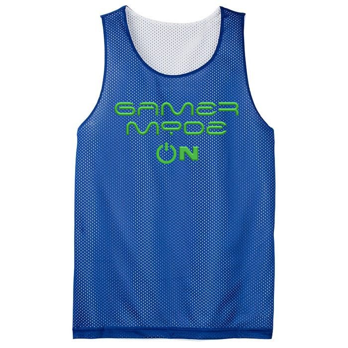 Game Mode On Gaming Virtual Reality Video Games Computer Gift Mesh Reversible Basketball Jersey Tank