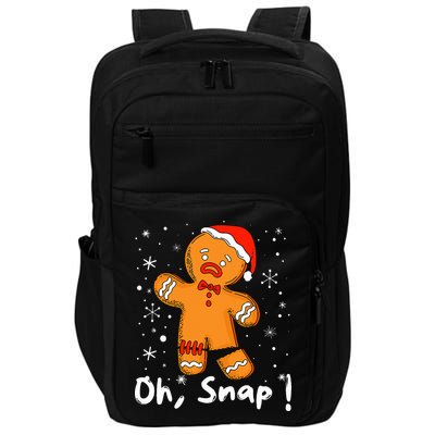 Gingerbread Man Oh Snap Christmas Cookie Costume Baking Team  Impact Tech Backpack