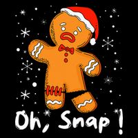 Gingerbread Man Oh Snap Christmas Cookie Costume Baking Team  Impact Tech Backpack