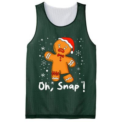 Gingerbread Man Oh Snap Christmas Cookie Costume Baking Team  Mesh Reversible Basketball Jersey Tank
