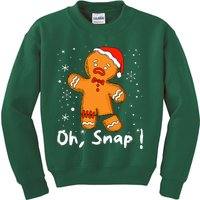 Gingerbread Man Oh Snap Christmas Cookie Costume Baking Team  Kids Sweatshirt