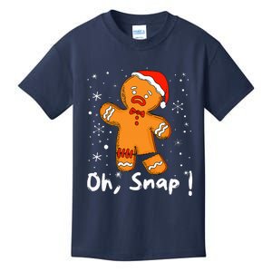 Gingerbread Man Oh Snap Christmas Cookie Costume Baking Team  Kids T-Shirt