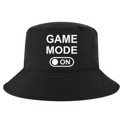 Game Mode On Funny Gaming Cool Gamer Simple Gift Cool Comfort Performance Bucket Hat